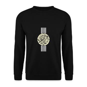 Watchmaker Watch Collector Shirt Cadeau - Sweat-shirt Unisexe - noir - Devant - Alina (178cm) & Michal (187cm)