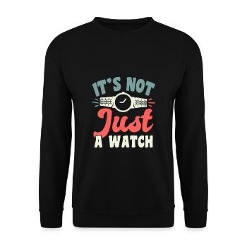 Ce n’est pas seulement une chemise de collection de montres - Sweat-shirt Unisexe - noir - Devant - Alina (178cm) & Michal (187cm)