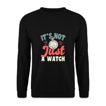 Ce n’est pas seulement une chemise de collection de montres - Sweat-shirt Unisexe - noir - Devant - Alina (178cm) & Michal (187cm)