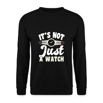 Ce n’est pas seulement une chemise de collection de montres - Sweat-shirt Unisexe - noir - Devant - Alina (178cm) & Michal (187cm)