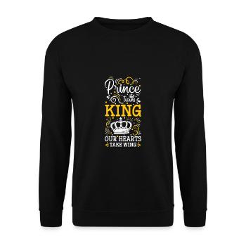 Royal coronation 2023 - Unisex Sweatshirt - black - Front - Alina (178cm) & Michal (187cm)