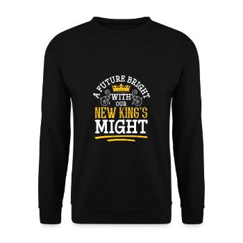 A Future Bright Will Our New Kings Might - Unisex Pullover - Schwarz - Vorne - Alina (178cm) & Michal (187cm)