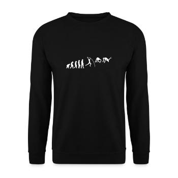 Evolution Pole Vault Chemise Cadeau - Sweat-shirt Unisexe - noir - Devant - Alina (178cm) & Michal (187cm)