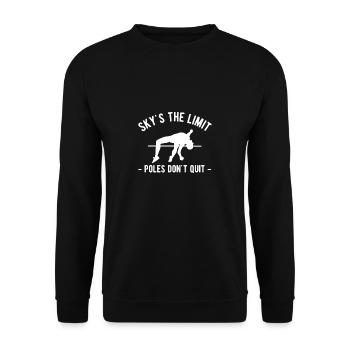 Sky´s The Limit Poles Dont Quit - Unisex Pullover - Schwarz - Vorne - Alina (178cm) & Michal (187cm)