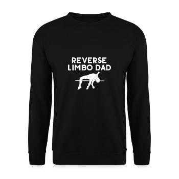 Limbo inversé Papa Fête des pères Papa - Sweat-shirt Unisexe - noir - Devant - Alina (178cm) & Michal (187cm)