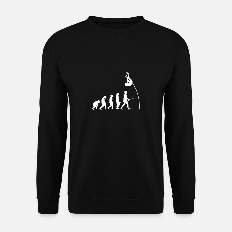 Evolution Stabhochsprung Shirt Geschenk - Unisex Pullover - Schwarz