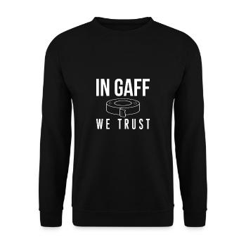 In Gaff We Trust Stage Crew - Unisex Pullover - Schwarz - Vorne - Alina (178cm) & Michal (187cm)