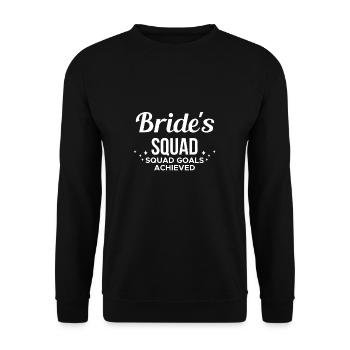 Cadeau de chemise de l’escouade des mariées - Sweat-shirt Unisexe - noir - Devant - Alina (178cm) & Michal (187cm)