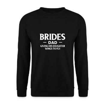 Père De La Chemise de la mariée Cadeau Père de mariage - Sweat-shirt Unisexe - noir - Devant - Alina (178cm) & Michal (187cm)