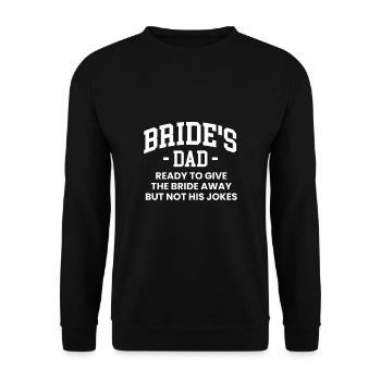 Père De La Chemise de la mariée Cadeau Père de mariage - Sweat-shirt Unisexe - noir - Devant - Alina (178cm) & Michal (187cm)