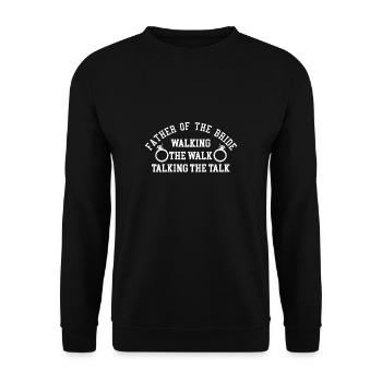 Père De La Chemise de la mariée Cadeau Père de mariage - Sweat-shirt Unisexe - noir - Devant - Alina (178cm) & Michal (187cm)