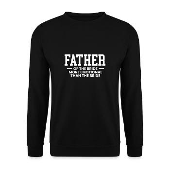 Père De La Chemise de la mariée Cadeau Père de mariage - Sweat-shirt Unisexe - noir - Devant - Alina (178cm) & Michal (187cm)