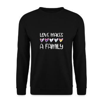 Cadeau de chemise LGBTQ+ Mois LGBT - Sweat-shirt Unisexe - noir - Devant - Alina (178cm) & Michal (187cm)