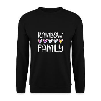 Cadeau de chemise LGBTQ+ Mois LGBT - Sweat-shirt Unisexe - noir - Devant - Alina (178cm) & Michal (187cm)