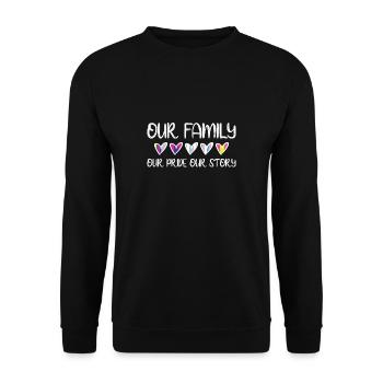 Cadeau de chemise LGBTQ+ Mois LGBT - Sweat-shirt Unisexe - noir - Devant - Alina (178cm) & Michal (187cm)