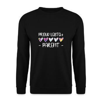 Cadeau de chemise LGBTQ+ Mois LGBT - Sweat-shirt Unisexe - noir - Devant - Alina (178cm) & Michal (187cm)