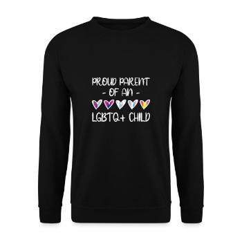 Cadeau de chemise LGBTQ+ Mois LGBT - Sweat-shirt Unisexe - noir - Devant - Alina (178cm) & Michal (187cm)