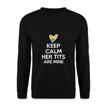 Cadeau de chemise LGBTQ+ Mois LGBT - Sweat-shirt Unisexe - noir - Devant - Alina (178cm) & Michal (187cm)