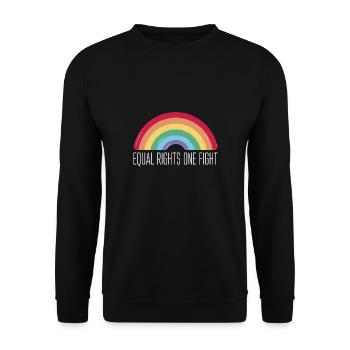 Cadeau de chemise LGBTQ+ Mois LGBT - Sweat-shirt Unisexe - noir - Devant - Alina (178cm) & Michal (187cm)