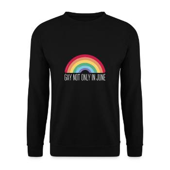 Cadeau de chemise LGBTQ+ Mois LGBT - Sweat-shirt Unisexe - noir - Devant - Alina (178cm) & Michal (187cm)