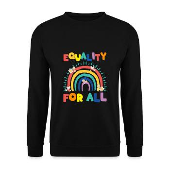 Cadeau de chemise LGBTQ+ Mois LGBT - Sweat-shirt Unisexe - noir - Devant - Alina (178cm) & Michal (187cm)
