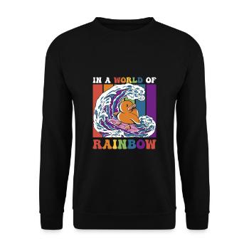 Cadeau de chemise LGBTQ+ Mois LGBT - Sweat-shirt Unisexe - noir - Devant - Alina (178cm) & Michal (187cm)