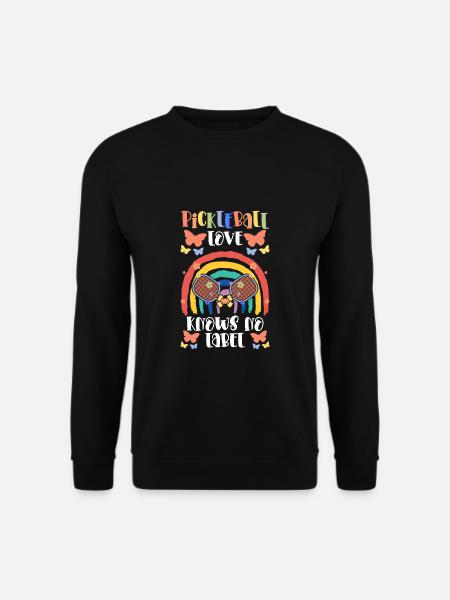LGBTQ + Shirt Geschenk LGBT Month Pickleball - Unisex Pullover - Schwarz