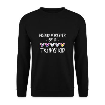 Cadeau de chemise LGBTQ+ Mois LGBT - Sweat-shirt Unisexe - noir - Devant - Alina (178cm) & Michal (187cm)