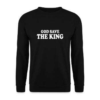 god save the king - Sweat-shirt Unisexe - noir - Devant - Alina (178cm) & Michal (187cm)