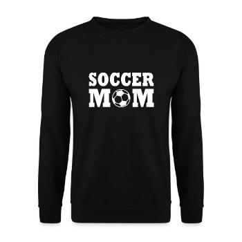 Soccer mom - Unisex Sweatshirt - black - Front - Alina (178cm) & Michal (187cm)