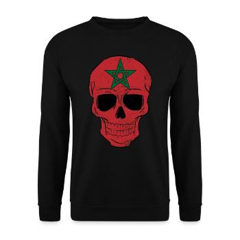 Maroc - Sweat-shirt Unisexe - noir - Devant - Alina (178cm) & Michal (187cm)