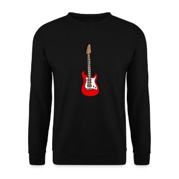 Electric Guitar Electric Guitar - Unisex Sweatshirt - black - Front - Alina (178cm) & Michal (187cm)