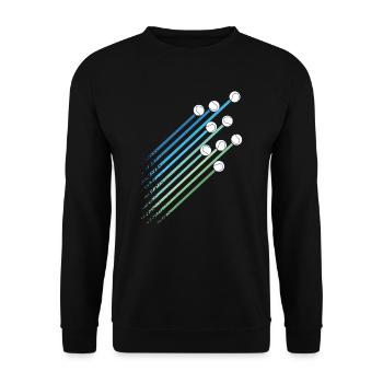 Padel Padelspieler Padeltennis Tennis Bälle Paddle - Unisex Pullover - Schwarz - Vorne - Alina (178cm) & Michal (187cm)
