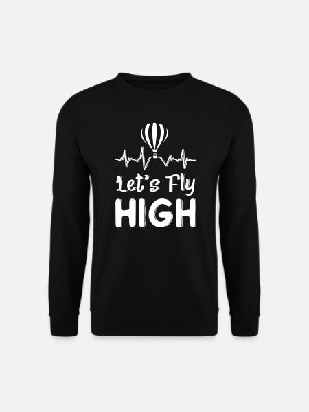 Lets Fly High Air Balloons - Unisex Pullover - Schwarz