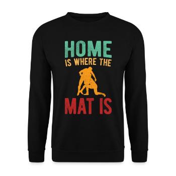 Grappling Martial Arts Wrestling - Unisex Pullover - Schwarz - Vorne - Alina (178cm) & Michal (187cm)