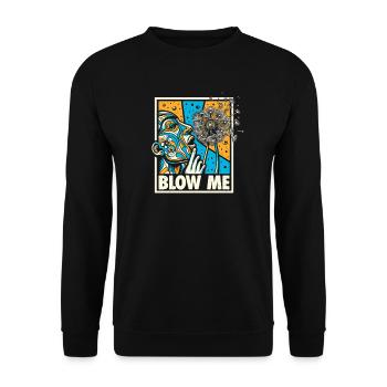 Pissenlit - Cadeau amusant pour les amoureux de la nature - Sweat-shirt Unisexe - noir - Devant - Alina (178cm) & Michal (187cm)