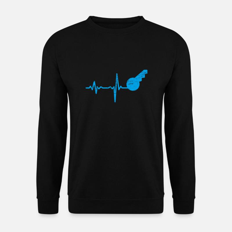 Gift Heartbeat Locksmith - Unisex Sweatshirt - black