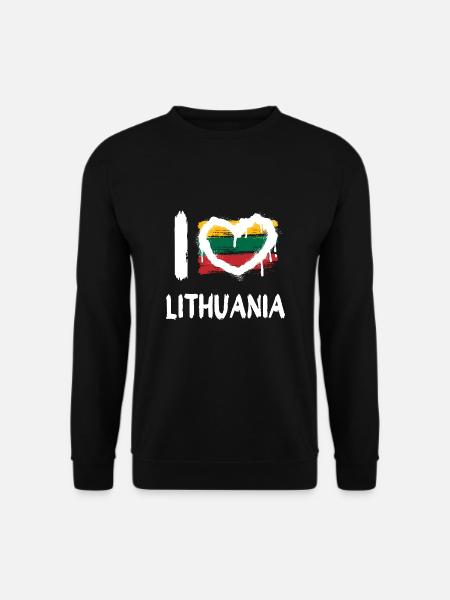 I love Lithuania / I love Lithuania Country Countries - Unisex Sweatshirt - black