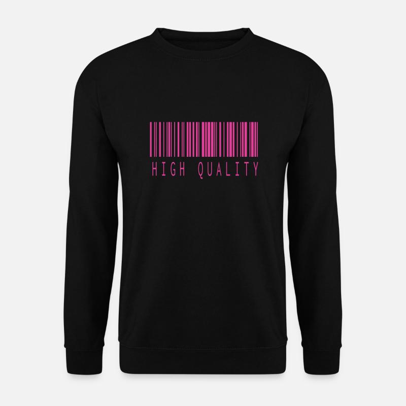 HIGH QUALITY BARCODE PINK - Unisex Pullover - Schwarz