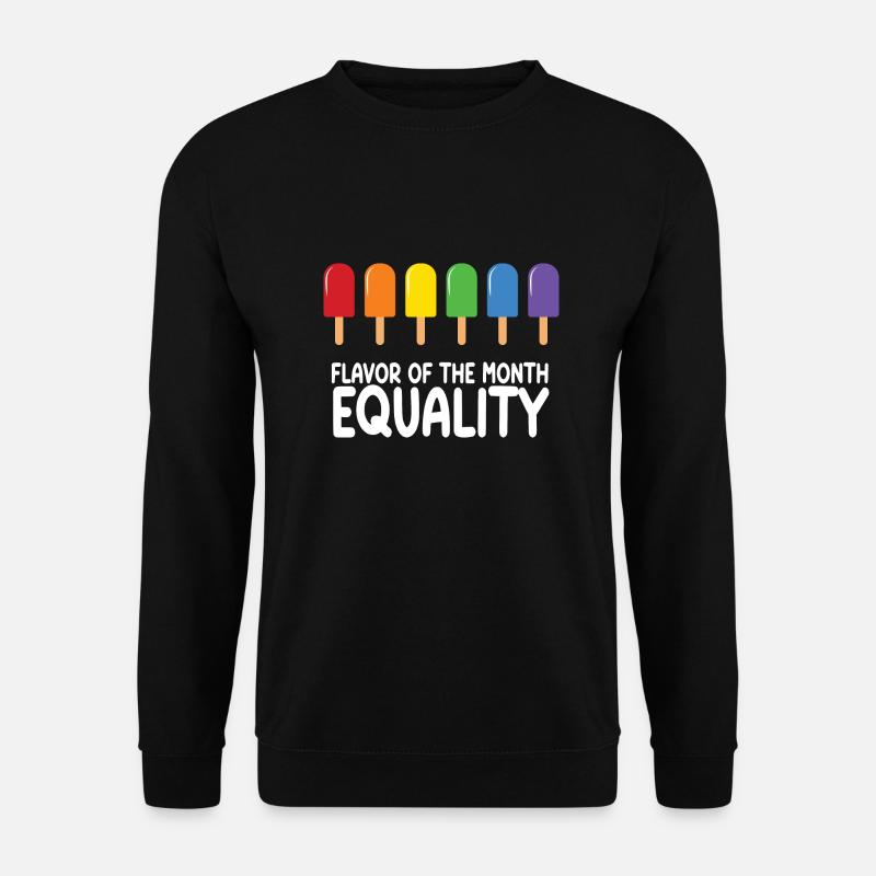 LGBT Gay Pride Monat Regenbogen-Eis - Unisex Pullover - Schwarz