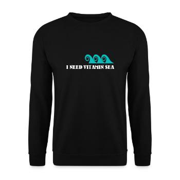 Vitamin Sea - Vitamin C / Gift idea - Unisex Sweatshirt - black - Front - Alina (178cm) & Michal (187cm)