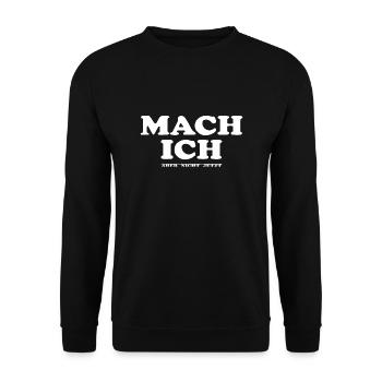 Je vais le faire - Sweat-shirt Unisexe - noir - Devant - Alina (178cm) & Michal (187cm)