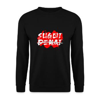 Sugoi Dekai : Génial et énorme - Sweat-shirt Unisexe - noir - Devant - Alina (178cm) & Michal (187cm)
