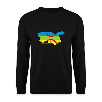 KABYLIE INDÉPENDANTE - Sweat-shirt Unisexe - noir - Devant - Alina (178cm) & Michal (187cm)