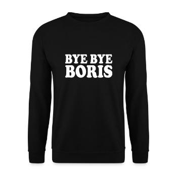 Bye bye boris - Unisex Sweatshirt - black - Front - Alina (178cm) & Michal (187cm)