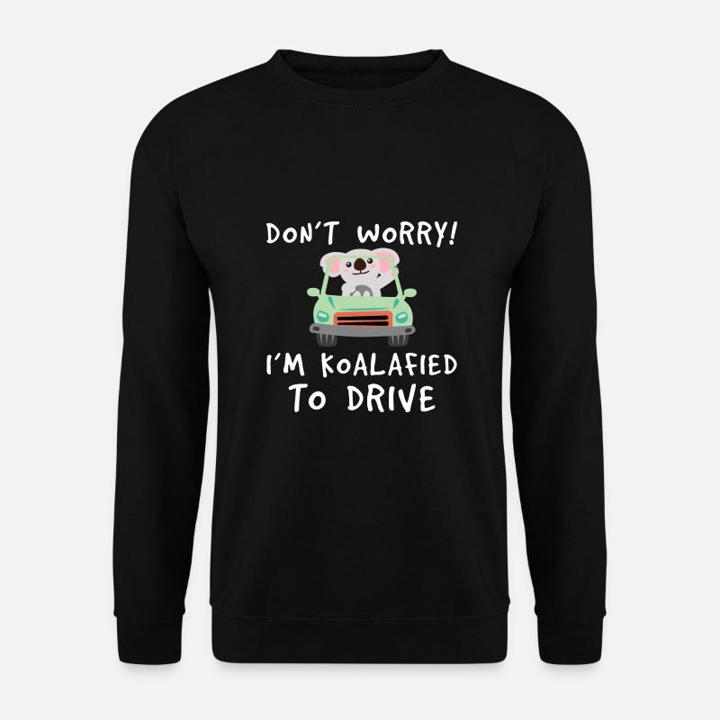 Führerschein Koala - Unisex Pullover - Schwarz