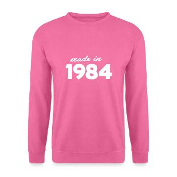 made in 1984 - Sweat-shirt Unisexe - rose - Devant