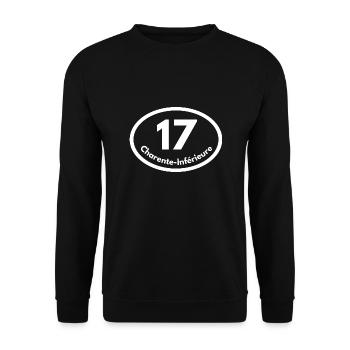 charente-inférieure - Sweat-shirt Unisexe - noir - Devant - Alina (178cm) & Michal (187cm)