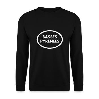 basses pyrénées - Sweat-shirt Unisexe - noir - Devant - Alina (178cm) & Michal (187cm)