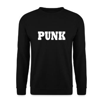 Punk - Unisex Pullover - Schwarz - Vorne - Alina (178cm) & Michal (187cm)